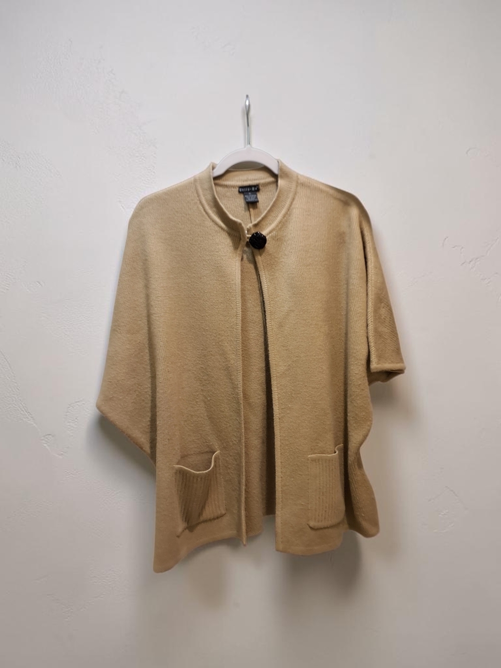 Tally Ho Camel Swing SWEATER with Front Button